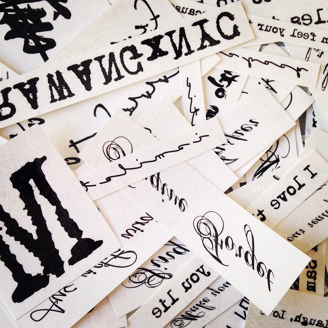 Pet Name Temporary Tattoo Sticker (Set of 3)