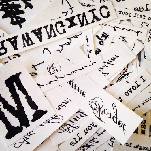 Pet Name Temporary Tattoo Sticker (Set of 3)